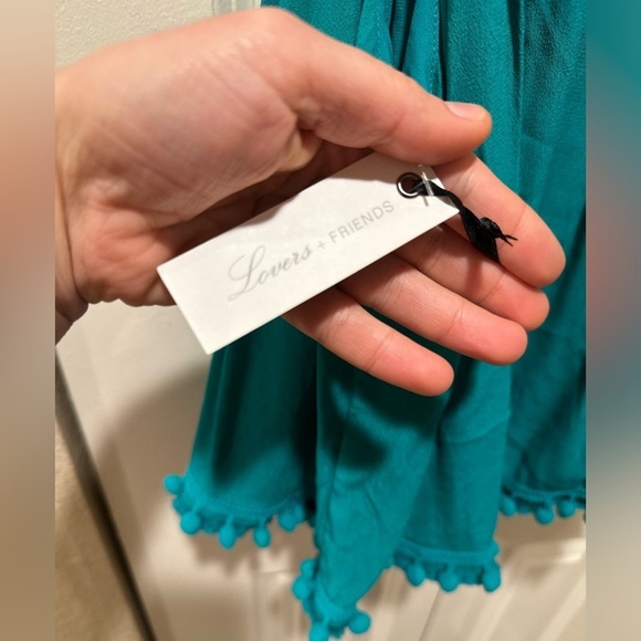 NWT Lovers+ Friends Pom Pom Halter Neck Top Beachy Resort Holiday , size S - Picture 6 of 12